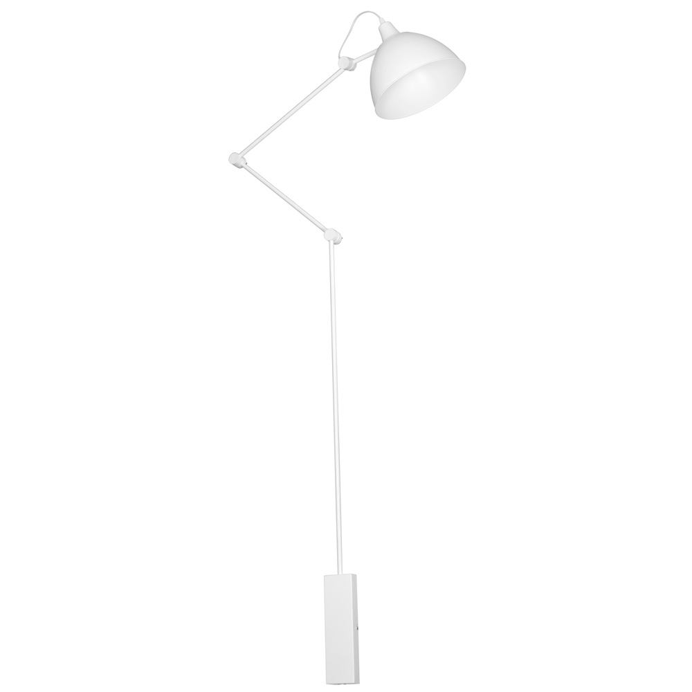 AIDA | biela industriálna nástenná lampa Farba: Biela, Rozmer: 100x150x17
