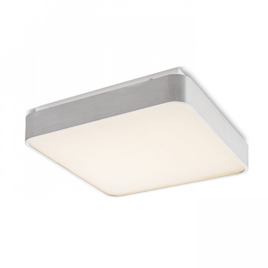 MENSA SQ | stropné štvorcové LED svietidlo Farba: Hliník, Rozmer: 40cm