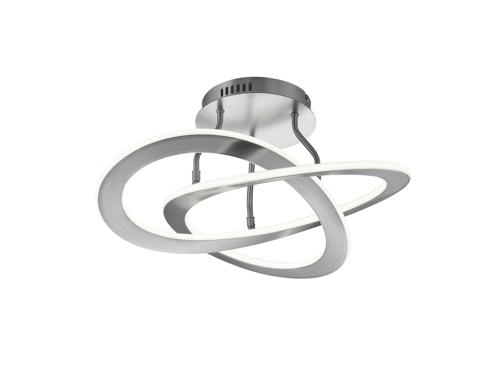 OAKLAND | Dizajnové stropné LED svietidlo Farba: Matný nikel