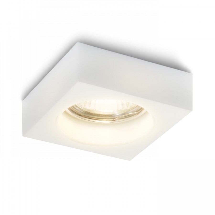BIANCA SQ | Zápustné sklenené LED svietidlo Farba: Opálové sklo