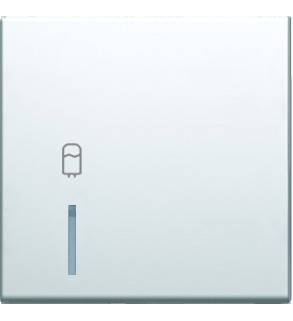 TM12 | Kryt tlačidla s indikátorom 2M Farba: Polárna biela, Symbol: Bojler