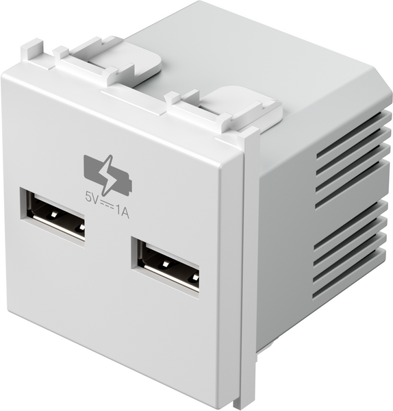 EM65 | USB nabíjačka 5V 2A 2M Farba: Polárna biela