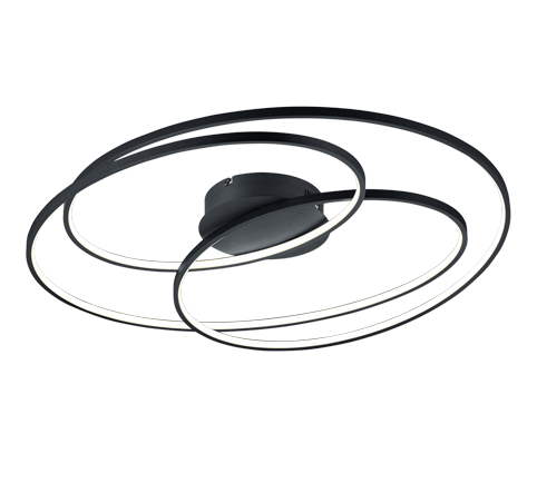 GALE 80| Stropné prisadené LED svietidlo so stmievaním Farba: Matná čierna
