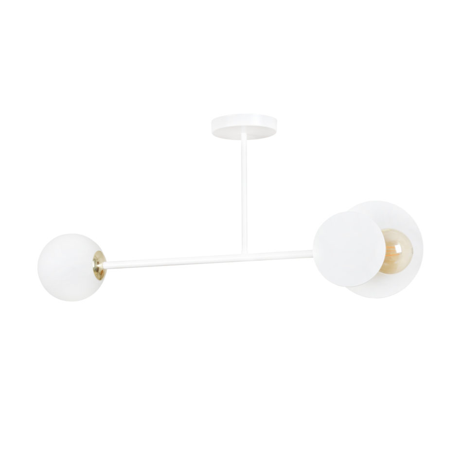 MINERVA 2 | dizajnová stropná lampa Farba: Biela