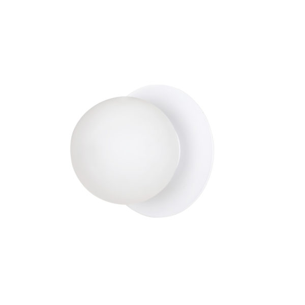 MINERVA K1 | dizajnová nástenná lampa Farba: Biela