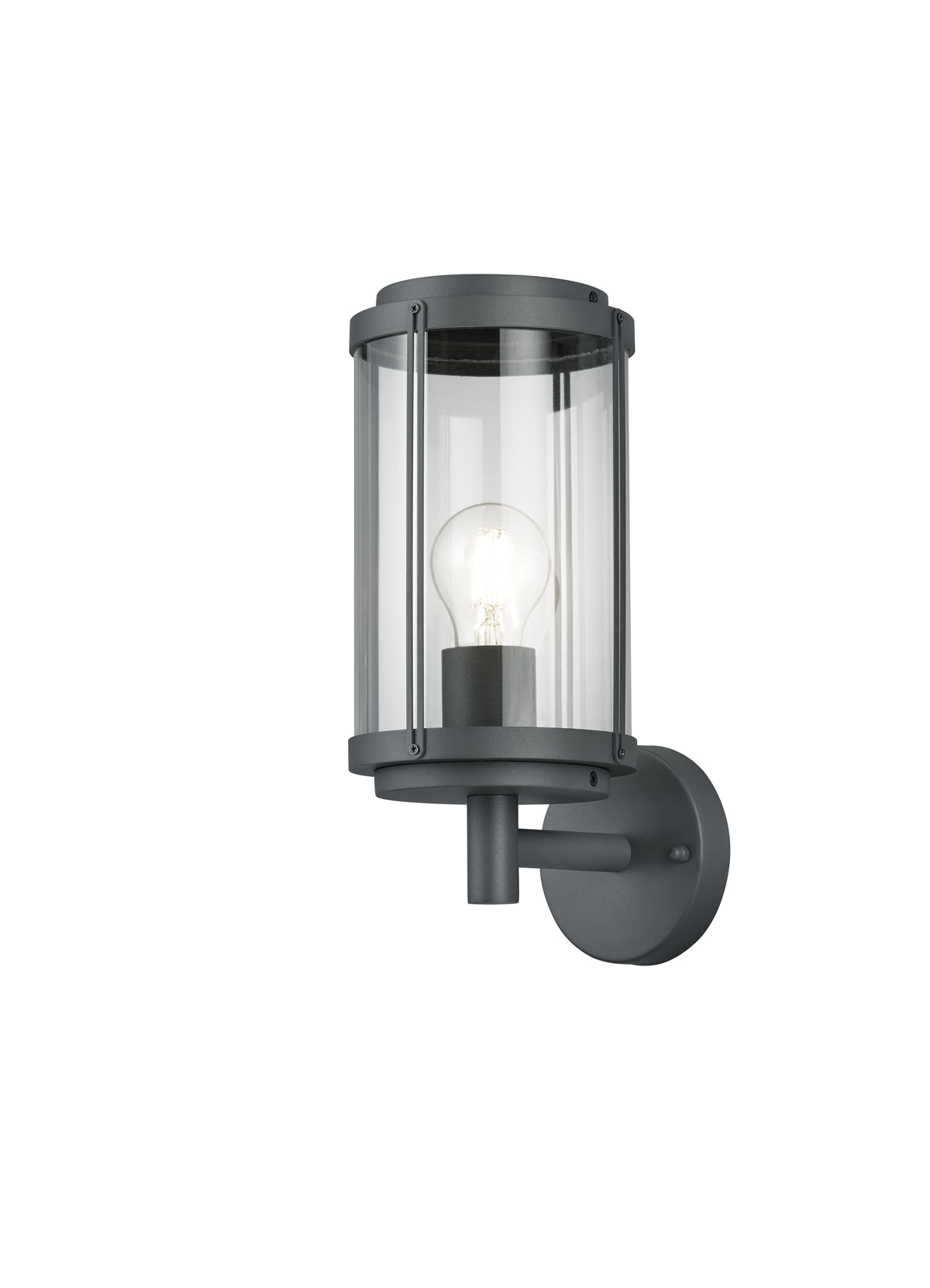 TANARO| Retro nástenná vonkajšia lampa v tvare lampáša IP44 Farba: Antracit