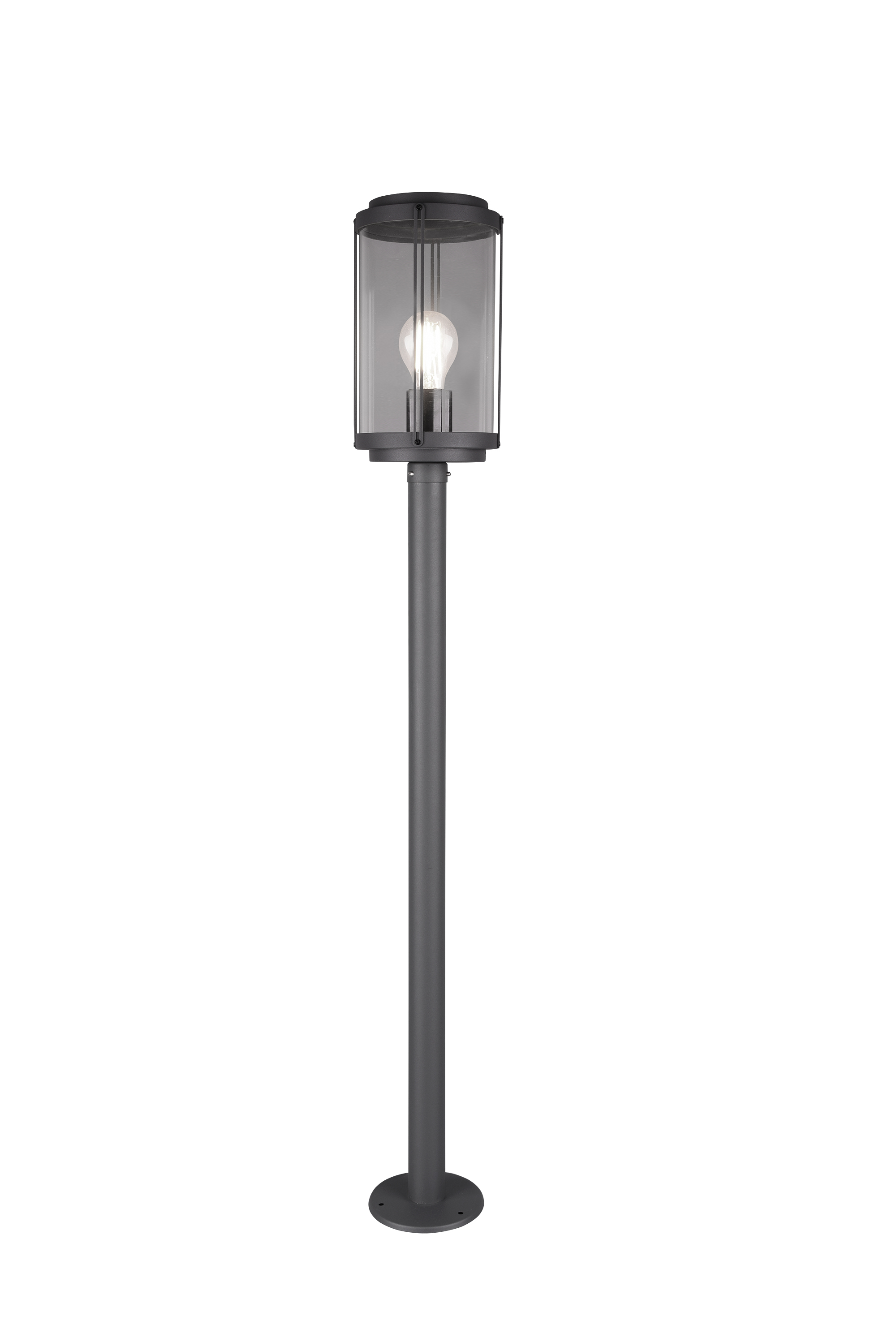 TANARO | Retro stojaca vonkajšia lampa v tvare lampáša IP44 Farba: Antracit