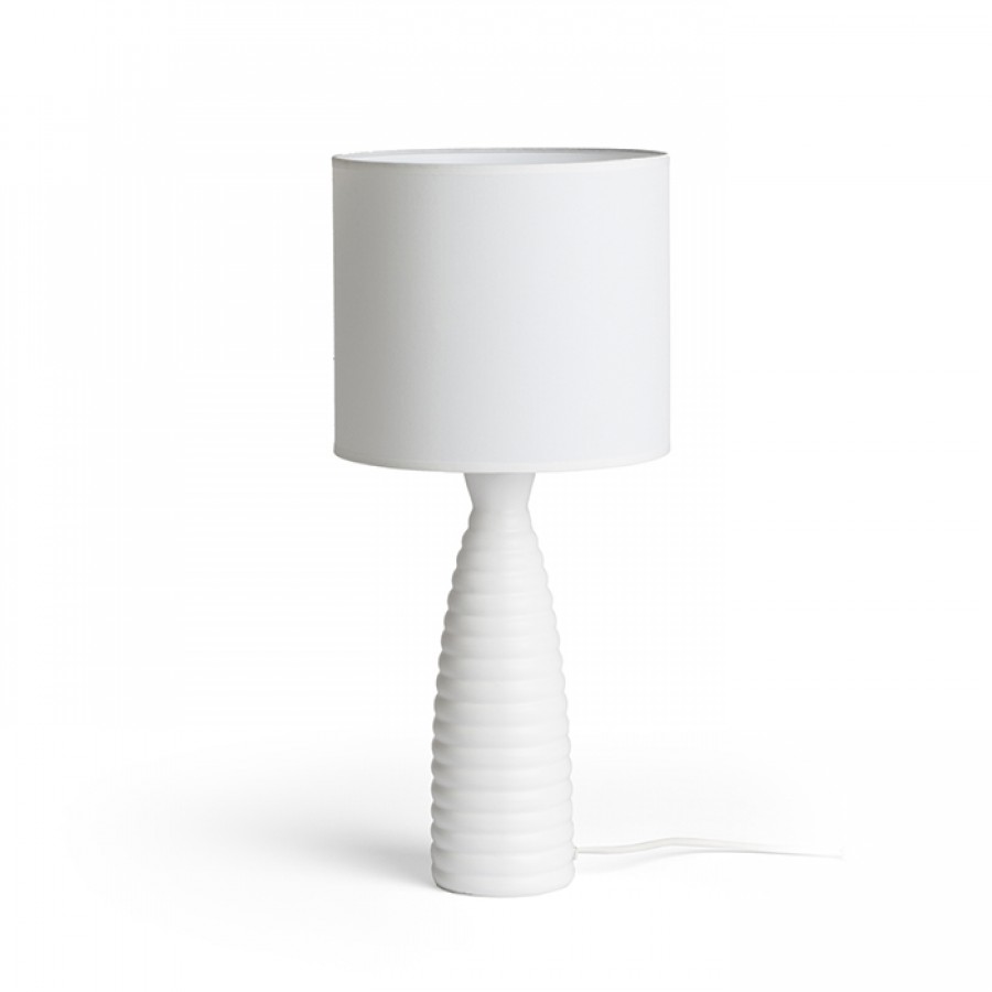 LAURA | Dizajnová stolná lampa Farba: Biela
