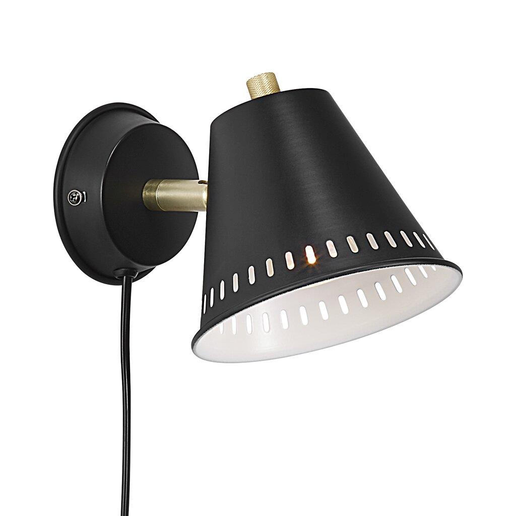PINE | Kovová nástenná lampa Farba: Čierna