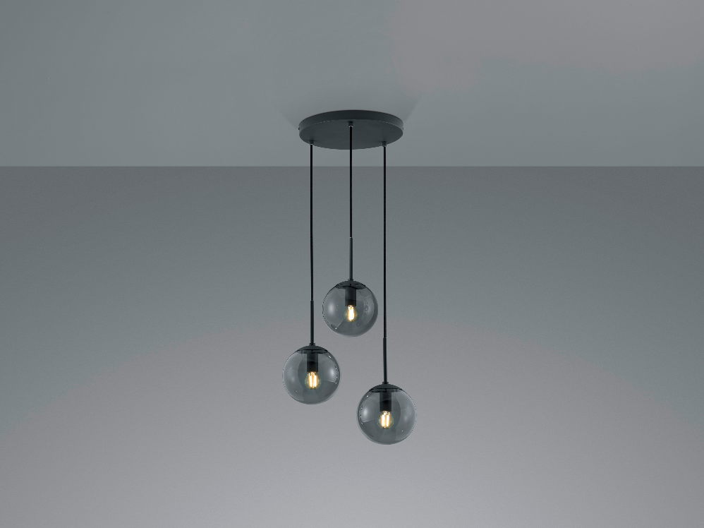 BALINI 3 | dizajnová závesná lampa Farba: Antracit