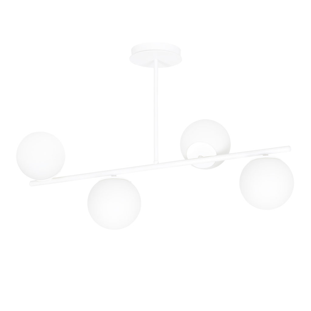 BIOR 4  |    dizajnová lampa so sklenenými guľami Farba: Biela