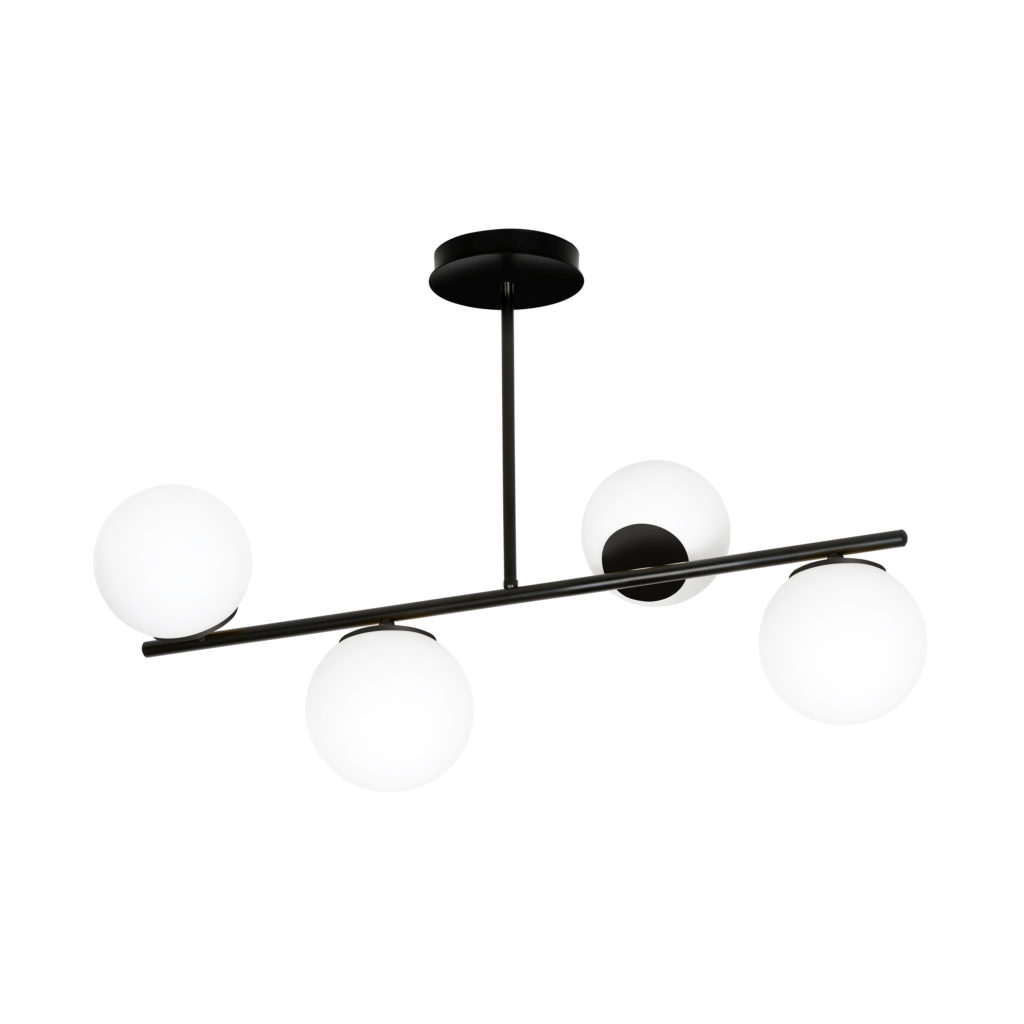 BIOR 4  |    dizajnová lampa so sklenenými guľami Farba: Čierna