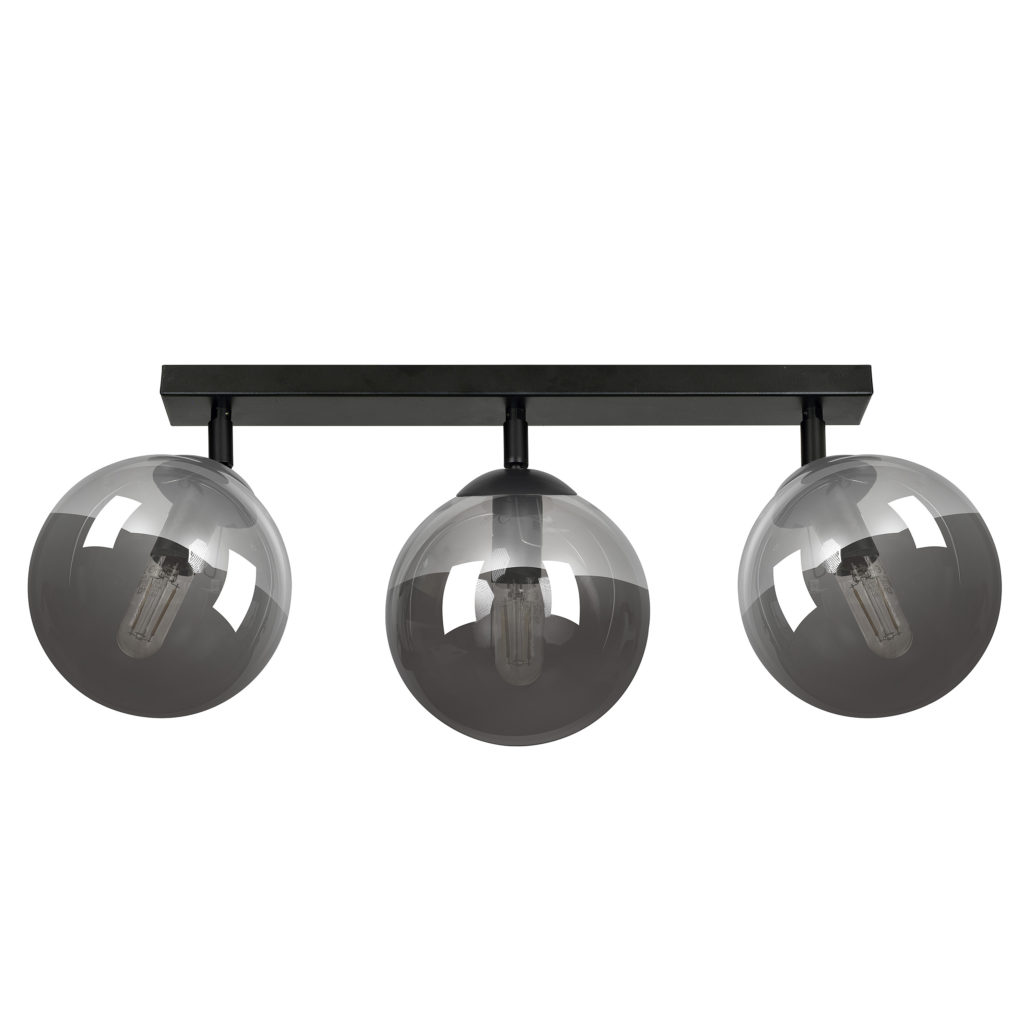 TOFI 3 | stropné svietidlo so sklenenými guľami Farba: Čierna / grafit