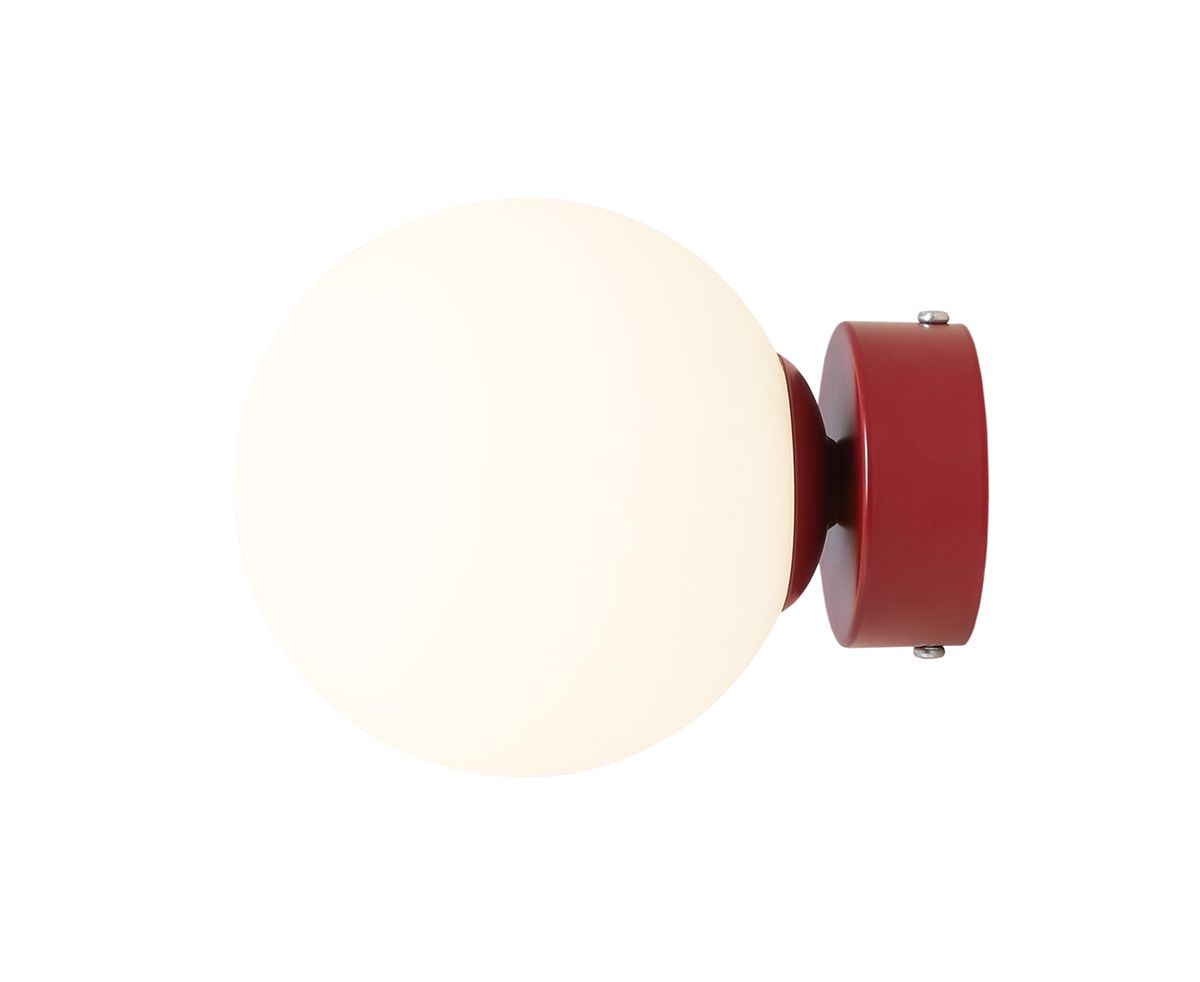 BALL RED WINE | Nástenná lampa v červenej povrchovej úprave