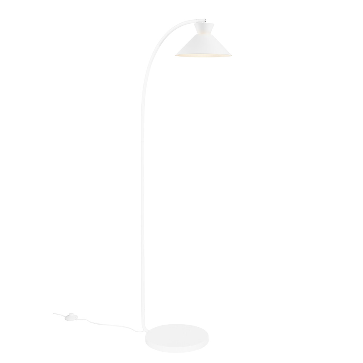 DIAL | Dizajnová stojaca lampa Farba: Biela