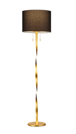 NANDOR | Stojaca zlatá moderná LED lampa