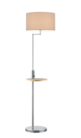 CLAAS | Stojaca niklová moderná lampa