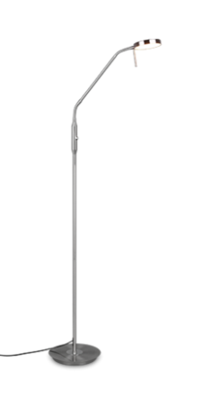 MONZA | Stojaca niklová minimalistická LED lampa