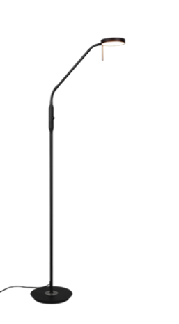 MONZA | Stojaca čierna minimalistická LED lampa