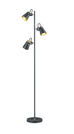 EDWARD | Stojaca čierna minimalistická lampa