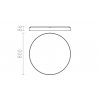 MENSA R 80 | stropné kruhové led svietidlo – rozmery