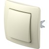 SE11 | Tlačidlo jednopólové s krytom a rámikom (Farba Polárna biela)