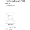 MAXLIGHT | H0070 | TECHNICAL SPOT | Štvorcové zapustené svietidlo