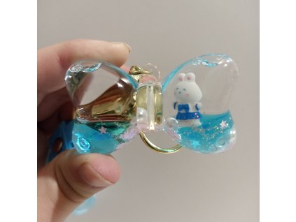 Králíček v modré tekutině - mašlička