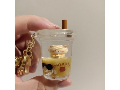 Medvídek v hnědé tekutině - sklenička