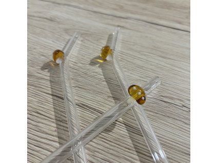 Skleněné brčko - houbička