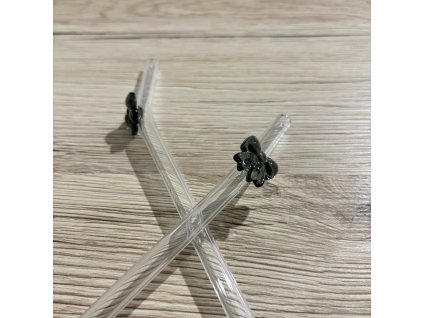 Skleněné brčko - mašlička