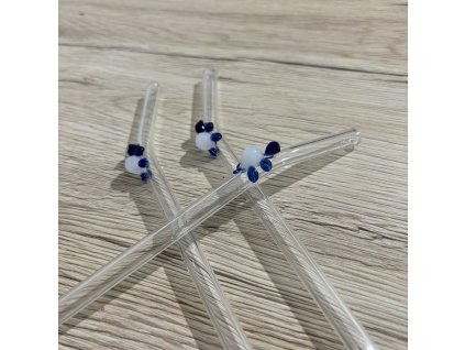 Skleněné brčko - želvička