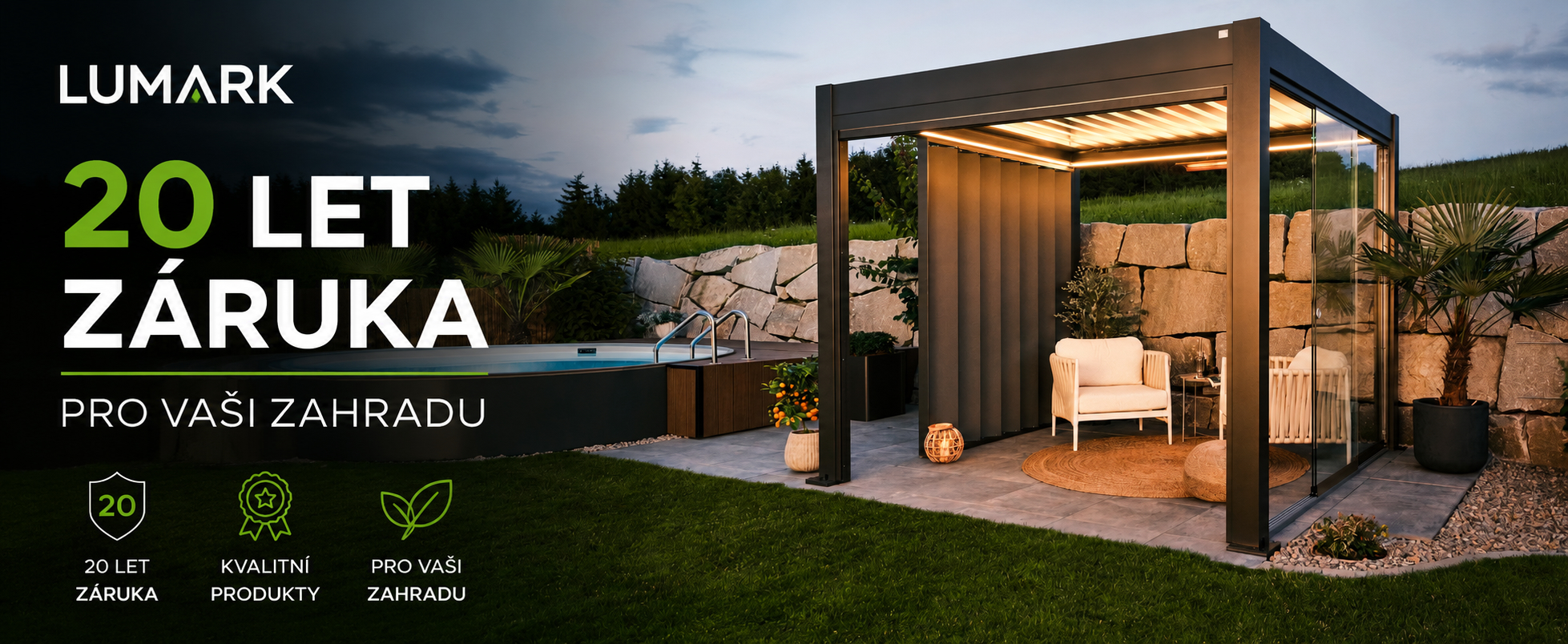 Bioklimatická pergola Biohort