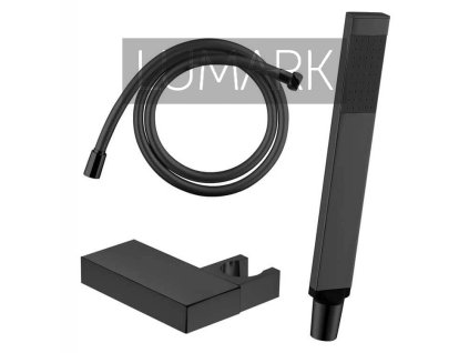 Duschset ART 830088-1 schwarz matt