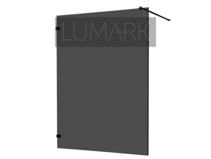 Shower wall Bella-Wallk in LW1500-B black