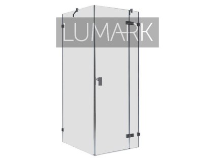 Frameless shower enclosure LAS 1000-B black