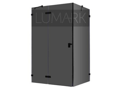 Sprchový kout bez rámu LAS1500-B černá