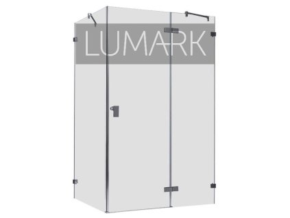 Frameless shower enclosure LAS1500-B black