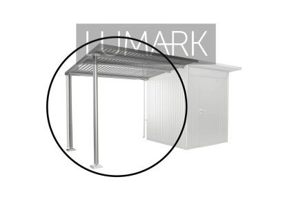 15010 15056 Seitendach L AvantGarde A1 silber Focus Rendering web
