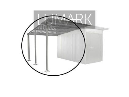 15040 15086 Seitendach L AvantGarde A4 silber Focus Rendering web