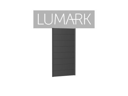 9003414160385 Sichtschutz Wandpaneele h180 b100 dunkelgrau Rendering