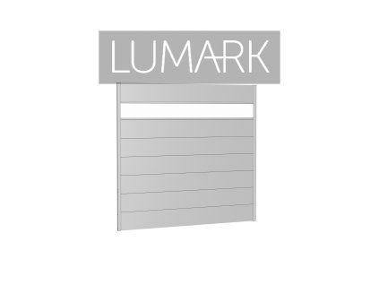 9003414162297 Sichtschutz h180 b200 Acrylglas silber Rendering