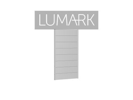 9003414160460 Sichtschutz Wandpaneele h180 b100 silber Rendering