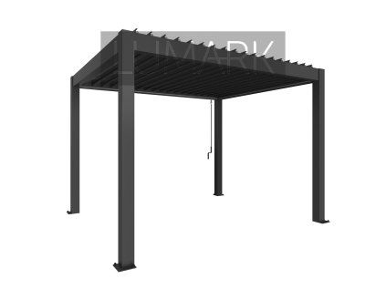 9003414922204 Pergola 3,5x3 dunkelgrau Rendering