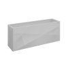 64722 HochBeet X Design 2x0,5 silber Rendering 900x900