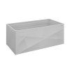 64715 HochBeet X Design 2x1 silber Rendering 900x900