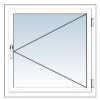 Plastic window - Single-leaf window (opening, tilting)