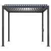 Pergola ZEUS P2-3A basic anthracite 3x3m with manual crank.
