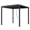 Pergola ZEUS P2-3A basic anthracite 3x3m with manual crank.