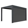 Pergola ZEUS screen roleta S8A antracit 3m-6m elektrický